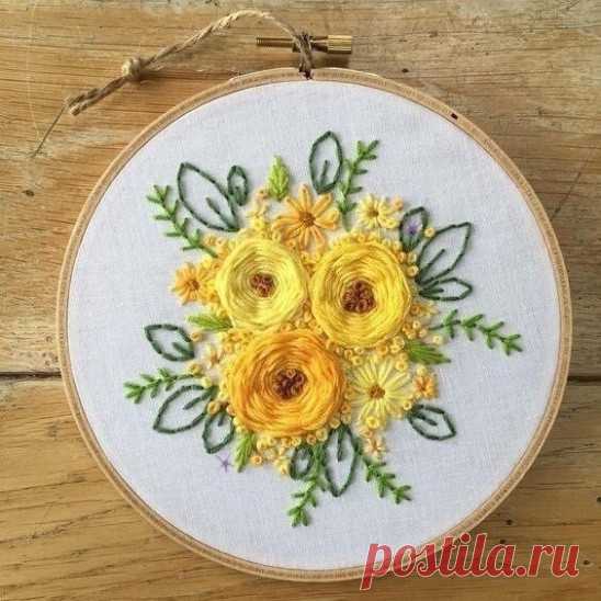 ​Несколько техник создания элементов вышивок