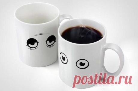 Кофейная чашка, которая &quot;просыпается&quot;, если в неё налить кофе