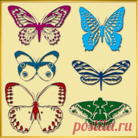 PhotoshopSunduchok - Фигуры &quot;Бабочки для фотошопа&quot;