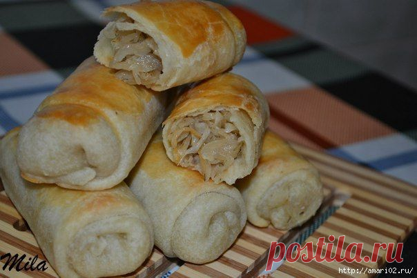 ХРУСТЯЩИЕ ПИРОЖКИ С КАПУСТОЙ