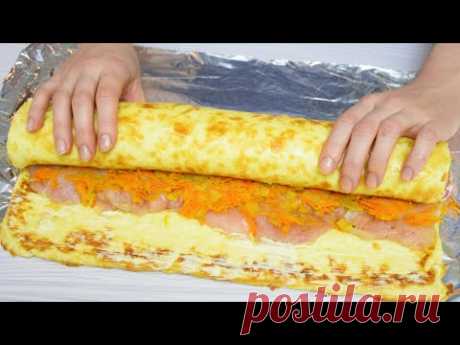 Две ШИКАРНЫЕ ЗАКУСКИ на Новогодний стол: Очень вкусные рулеты на большую компанию!
