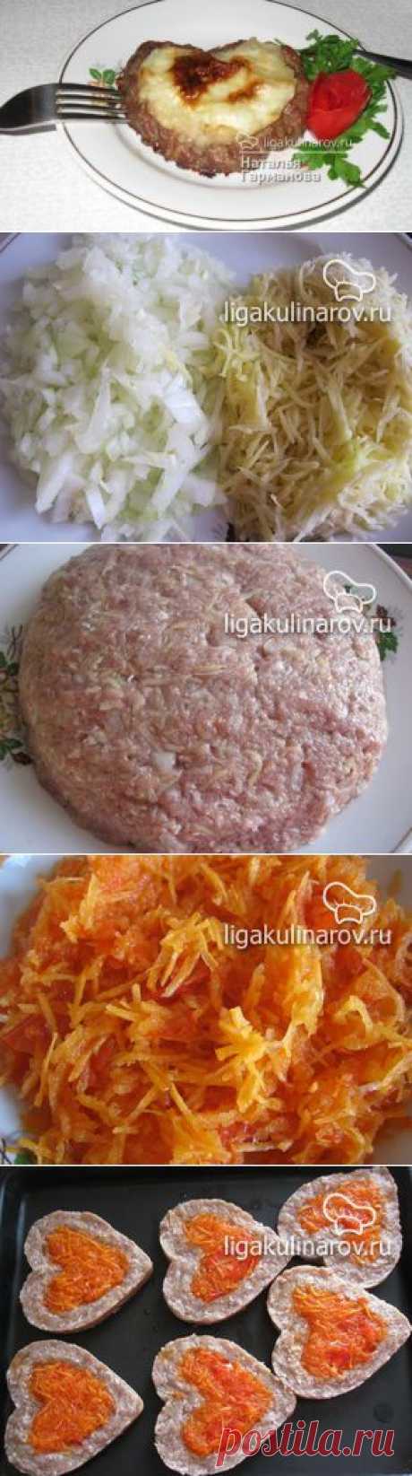 Медальоны из фарша &quot;Сердечные&quot; – рецепт с фото от Лиги Кулинаров, пошаговый рецепт