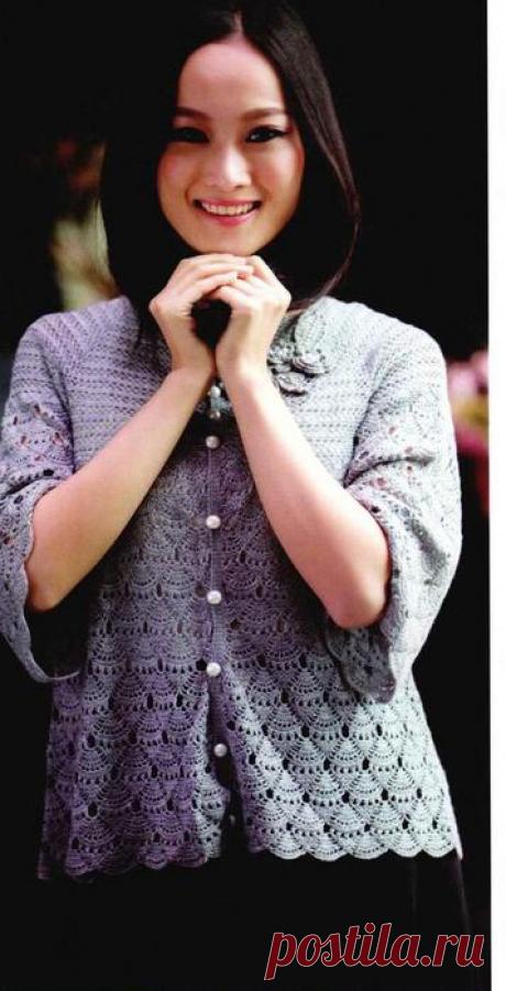 СЕРЫЙ ЖАКЕТИК - РЕГЛАН ОТ ГОРЛОВИНЫ