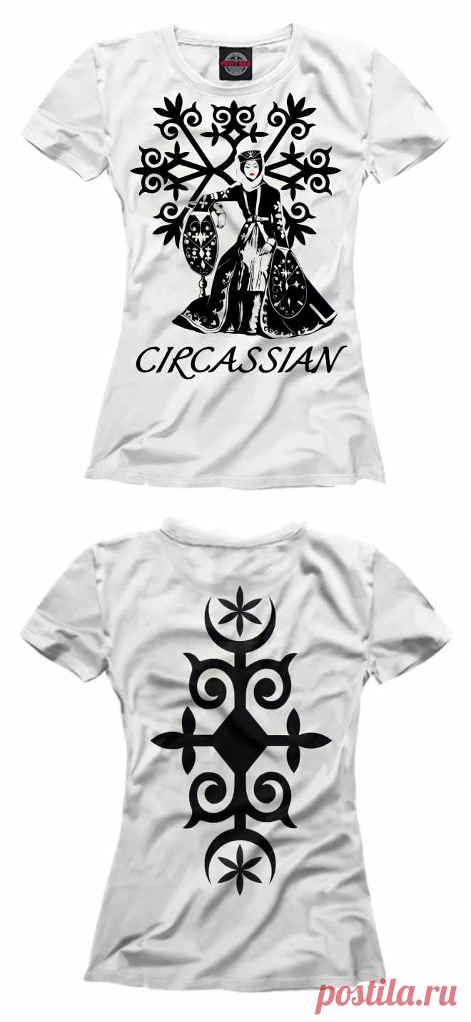 Женская футболка в черкесском стиле