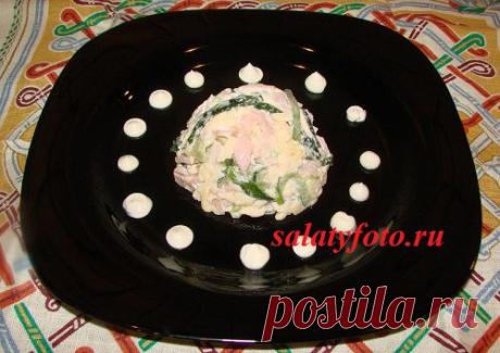 Простой и быстрый салат с ветчиной и сыром, рецепт с пошаговыми фото приготовления