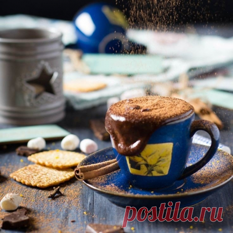 Как приготовить рецепт горячего шоколада с корицей и апельсином - рецепт, ингредиенты и фотографии