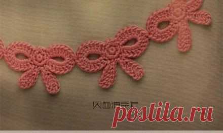 Кайма "Бантики". Крючок