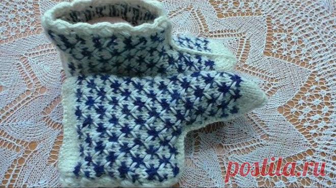 Сапожки Зимние носочки-сапожки.