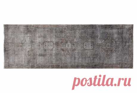 3'9&quot;x10'8&quot; Gin Hand-Knotted Runner, Gray | One Kings Lane