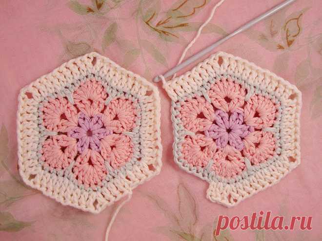 Heidi Bears: African Flower Hexagon Join-as-you-go Tutorial