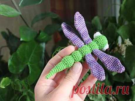 Вяжем крючком чудесную стрекозу - Ярмарка Мастеров - ручная работа, handmade