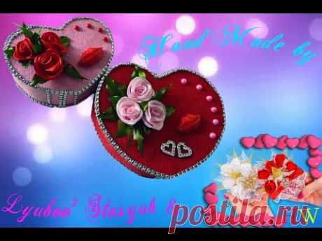 Подарочная шкатулка/Планета мастеров с Марией Калугиной/Kanzashi D.I.Y
