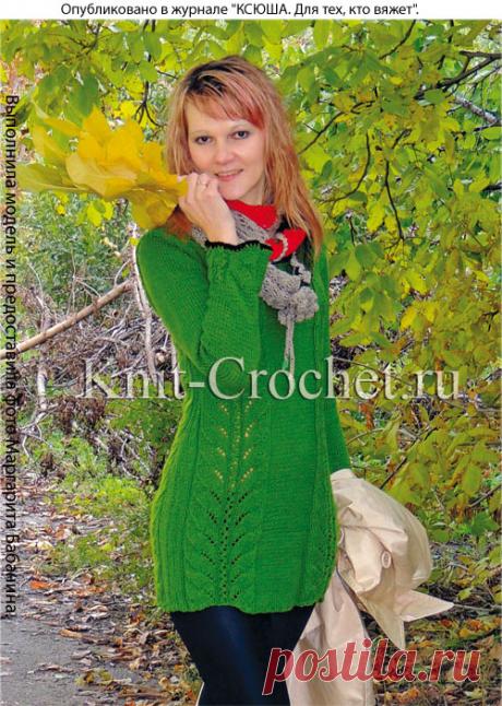 Туника, связанная на спицах. - Туники, вязанные на спицах - Вязание спицами - Каталог статей - Вязание спицами и крючком