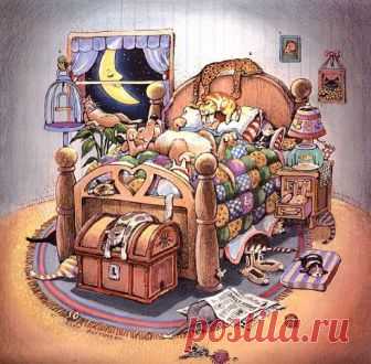 Коты-котики,теплые животики... Художник Гэри Паттерсон