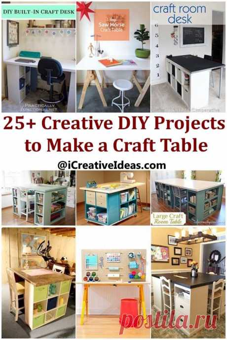 Creative Ideas - DIY Customized Craft Desk - iCreativeIdeas.com