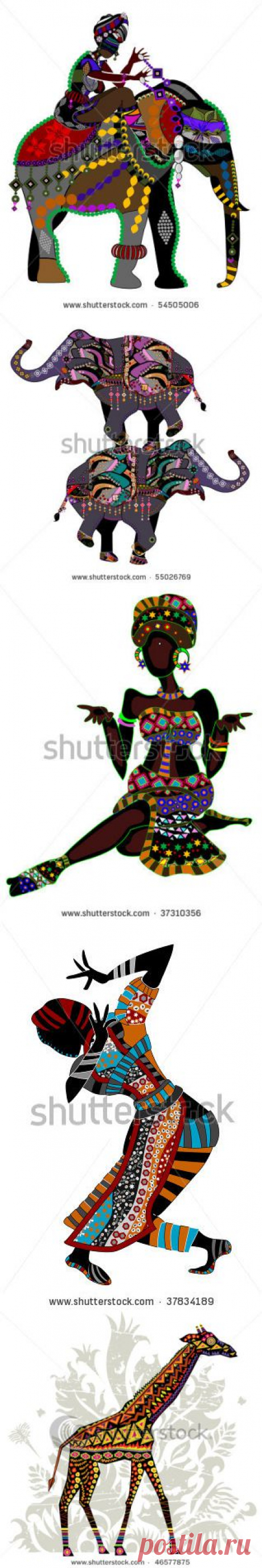 Идеи для росписи (этника: Африка, Индия).