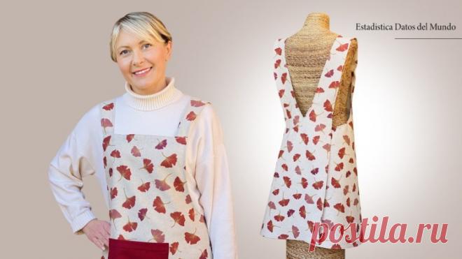 Японский фартук без шнурков в одном размере (Шитье и крой) – Журнал Вдохновение Рукодельницы