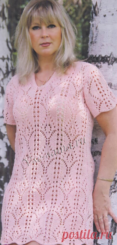 Ажурная туника спицами. / vse-sama.ru