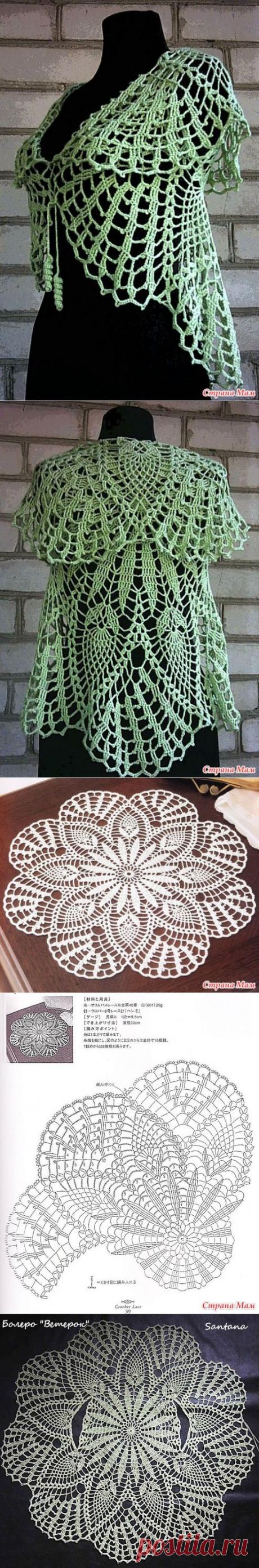 Болеро на основе салфеток. Дополнен 29.09.14 - Страна Мам