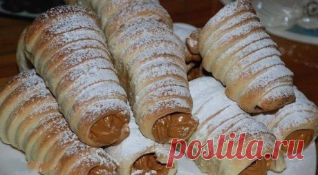 Трубочки со сгущенкой