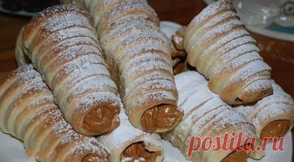 Трубочки со сгущенкой