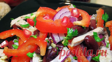 Восхитительный салат «Тбилиси» с красной фасолью и мясом Восхитительный салат «Тбилиси» с красной фасолью и мясом покорит вас с первой же минуты, как только вы его попробуете. Мясной салат с кинзой пахнет счастьем: у него великолепный...