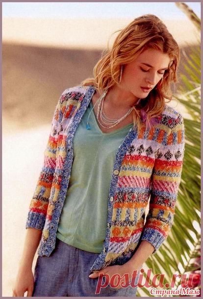 Жаккардовый жакет - Жаккард - Страна Мам