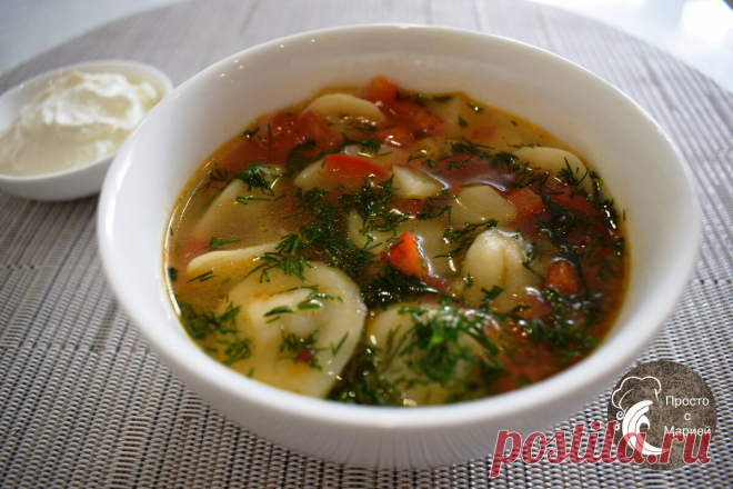 Суп с пельменями: слишком вкусно, чтобы не приготовить | Просто с Марией | Яндекс Дзен