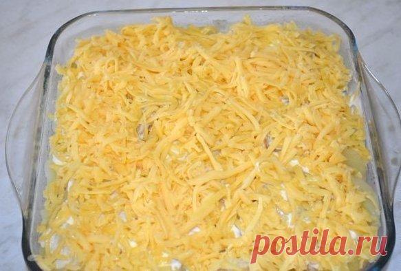 Картофельная запеканка со скумбрией 😋