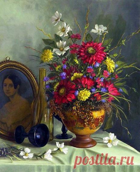 Цветочные натюрморты художницы Mary Kay West. / Удивительное искусство