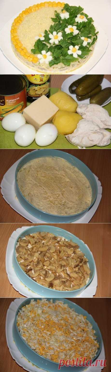 Как приготовить салат фантазия с курицей. - рецепт, ингридиенты и фотографии
