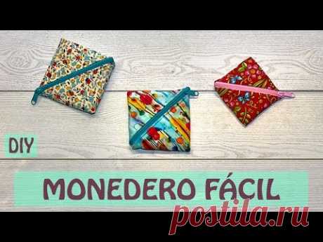 Cómo hacer un monedero de tela fácil