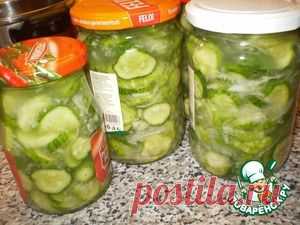 Салат сырой из огурцов на зиму - кулинарный рецепт
