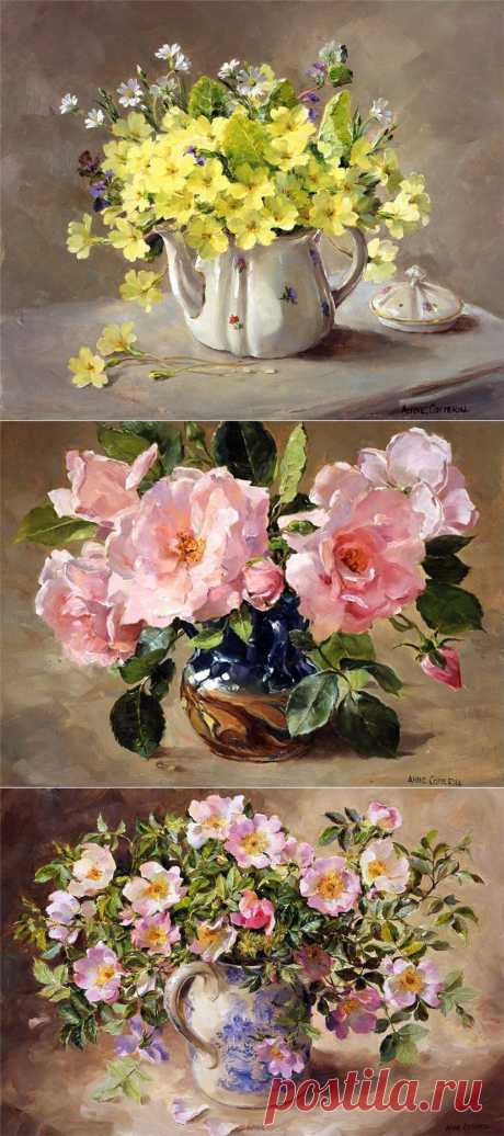 Много,много цветов... Anne Cotterill (British, 1933-2010).
