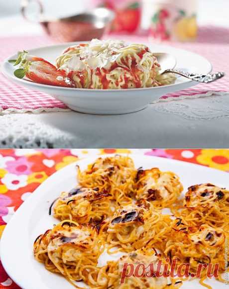 Спагетти на десерт? Почему бы нет! 5 вкусных десертов из спагетти / Простые рецепты