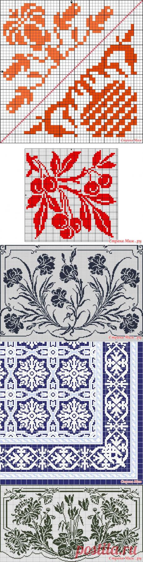 Вышивки. Бордюры. - Клуб рукоделия - Страна Мам