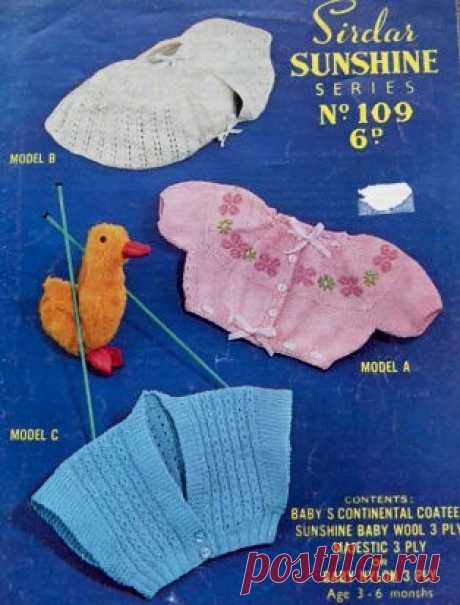 vintage baby knitting pattern PDF for 3 ply cardigans and shrugs continental coatees size 3-6m This item is a PDF file of the knitting pattern for three beautiful continental coatees in size 3-6 months.    The pattern will be available for download upon receipt of payment, for you to print out or read from your computer.    Traditional and beautiful, knit with 3 ply yarn. A wonderful pattern for heirloom items.