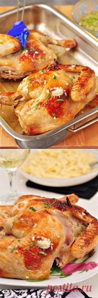 Жареная курочка с чесночным соусом и вкуснейшее... - Рецепты. Мир кулинарии