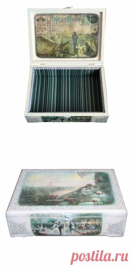 Шкатулка &quot;Прогулки по Парижу&quot; - магазин Лавка Рукодельников