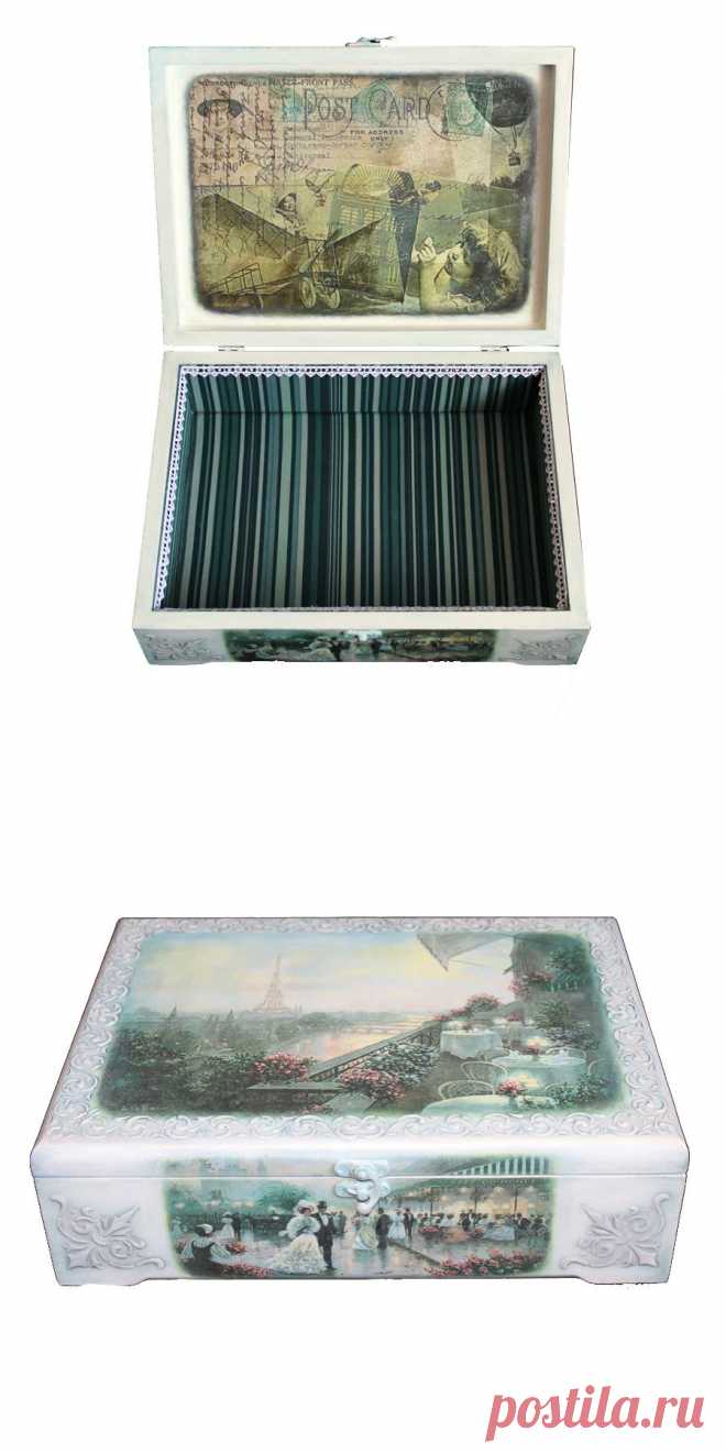 Шкатулка "Прогулки по Парижу" - магазин Лавка Рукодельников
