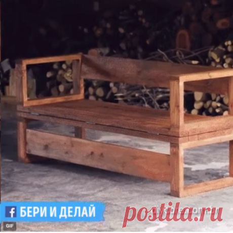 Отличная скамья-кровать своими руками