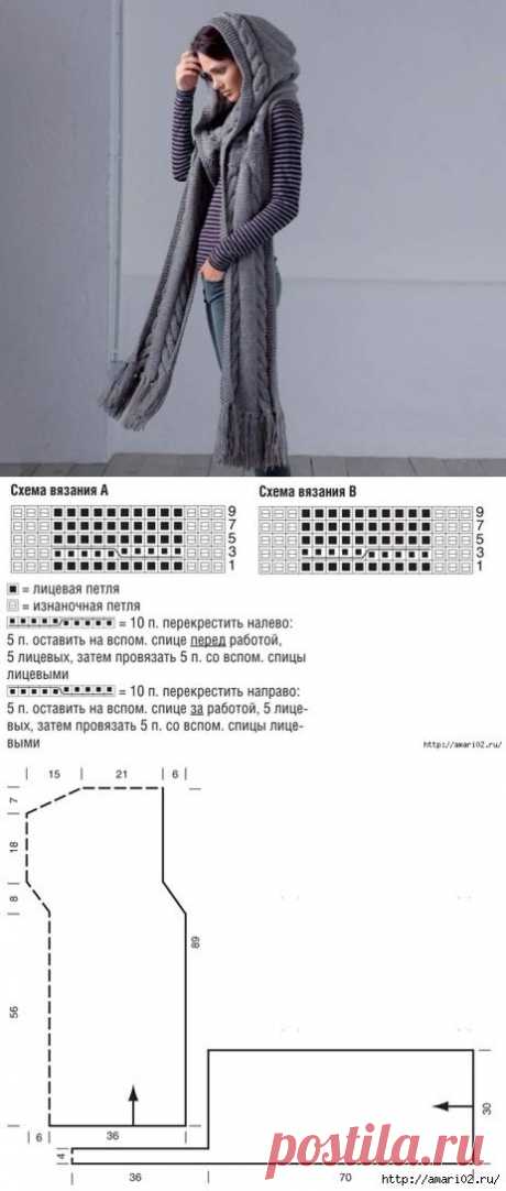 Вяжем башлык (Diy)