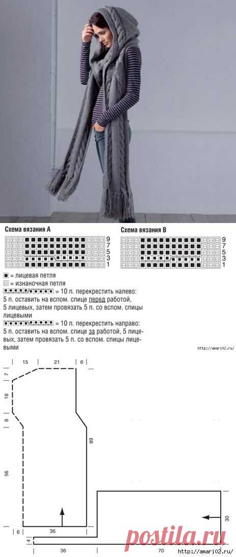Вяжем башлык (Diy)