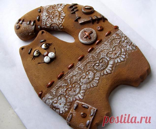 Для любителей котов и кошек. Керамический кот Прянечка