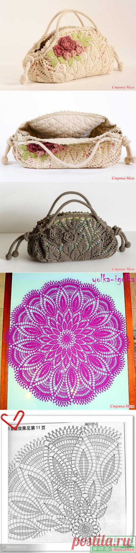 Красивые сумочки из круглых салфеток