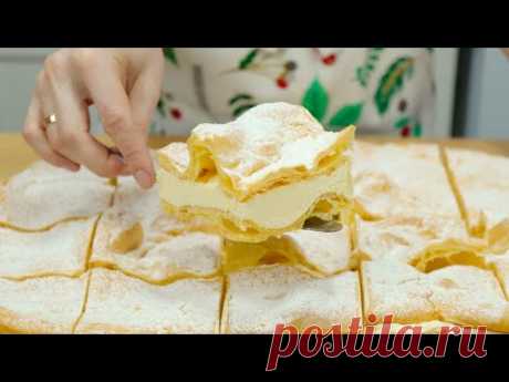 ТОРТ (Пирожные) “Карпатка”: коржи из заварного теста и крем, который по вкусу напоминает мороженое!