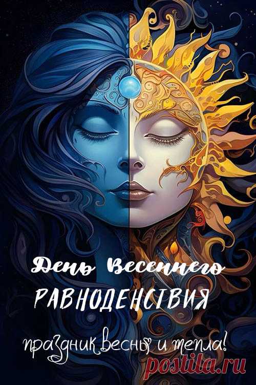 Сегодня ночь и день сравнялись,
Сегодня праздник у весны,
Немного до тепла осталось,
И снятся уж о лете сны.