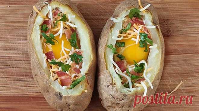 Печеный картофель «Особенный» Вкуснейшая картошечка с яйцом! Попробуй приготовить!