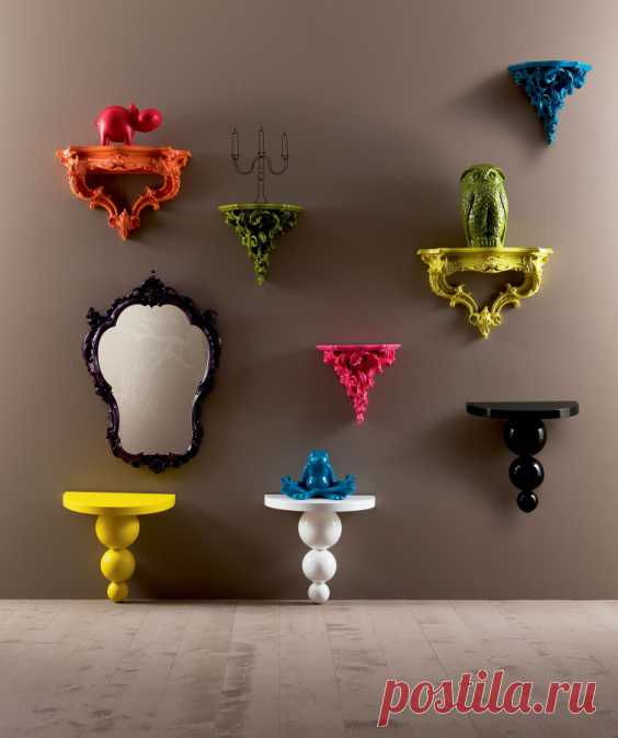 Применение карнизов, капителей и консолей в интерьере.