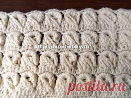 Вариант вязания крючком узора 